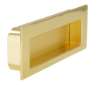 Afbeeldingen van Siro Schelpgreep metaal - boorafstand 96mm/L 112mm/H 13mm/B 38mm messing glanzend/ mat 