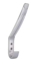 Afbeeldingen van Siro Kapstokhaak metaal - boorafstand 16mm/L 163mm/H 99mm/B 20mm - chroom mat/glanzend 