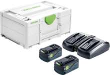 Afbeeldingen van Festool Duo snellader SYS - 18V 2x5.0Ah accu's 