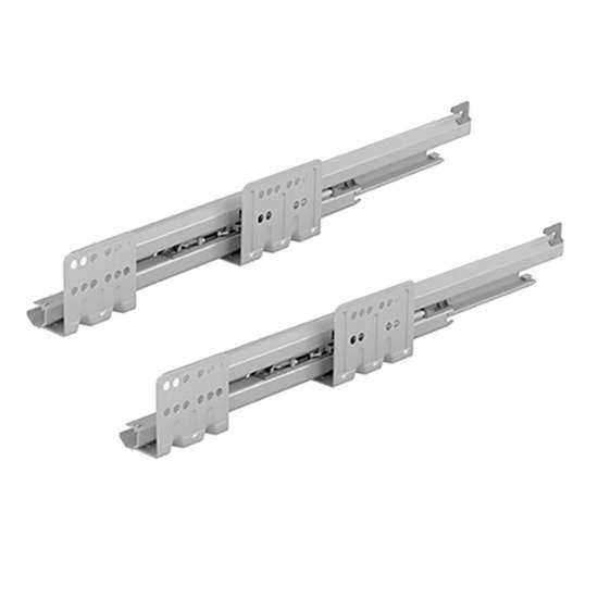 Afbeeldingen van Hettich Uittrekbare ladegeleider Actro met Silent System / Push to open Silent, 40 kg, 500 mm, Kastzijwanddikte 18 mm (EB 13), rechts