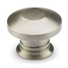 Afbeeldingen van Hettich Knop Spalatum, H 23 mm, ø 30 mm, roestvrij staal geborsteld