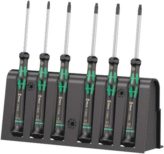 Afbeeldingen van Wera Elektronica schroevendraaierset 2067/6