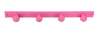 Afbeeldingen van Siro Haaklijst hout - boorafstand 490mm/L 520mm/H 62mm/B 40mm beuken roze gelakt 