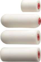 Afbeeldingen van Kelfort Losse verfrol - 10cm - wit 2x ronde top 