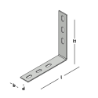 Afbeeldingen van GB Betonhoek 400x400 80x6 Elektrolytisch Verzinkt