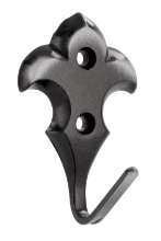 Afbeeldingen van Siro Kapstokhaak metaal - boorafstand 20mm/L 65mm/H 34mm/B 42mm antiek ijzer 