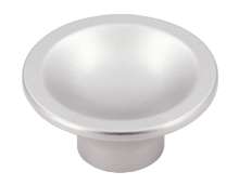 Afbeeldingen van Siro Meubelknop kunststof - L 36mm/H 18mm/B 36mm chroom mat 