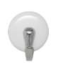 Afbeeldingen van Siro Haak keramisch - L 45mm/H 31mm/B 38mm zelfklevend wit/chroom 