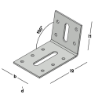 Afbeeldingen van GB Bovendorpelanker 100° 55x85mm 57x2,5mm Sendzimir Verzinkt 