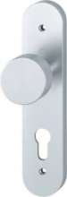 Afbeeldingen van Hoppe Binnendeur aluminium knop op schild 58/3056RF-3 - PC72 - F1