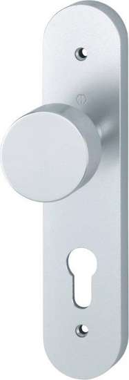 Afbeeldingen van Hoppe Binnendeur aluminium knop op schild 58/3056RF-3 - PC72 - F1