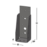 Afbeeldingen van GB balkdrager GBS-ZL - 63x175x1,5mm - epoxycoating zwart