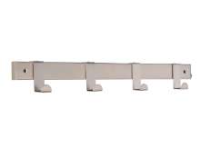 Afbeeldingen van Siro Haaklijst metaal - boorafstand 368mm/L 404mm/H 33mm/B 51mm - nikkel mat 