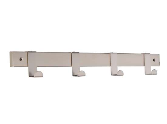 Afbeeldingen van Siro Haaklijst metaal - boorafstand 368mm/L 404mm/H 33mm/B 51mm - nikkel mat 