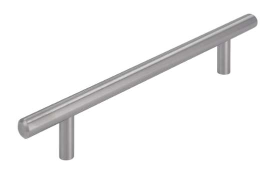 Afbeeldingen van Siro Meubelgreep metaal - boorafstand 128mm/L 184mm/H 31mm/B 10mm - RVS 