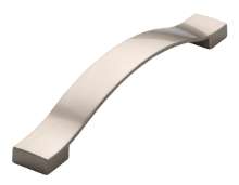 Afbeeldingen van Siro Meubelgreep metaal - boorafstand 160mm/L 193mm/H 28mm/B 24mm - RVS effect 