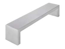 Afbeeldingen van Siro Meubelgreep metaal - boorafstand 192mm/L 202mm/H 40mm/B 40mm - RVS 