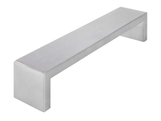 Afbeeldingen van Siro Meubelgreep metaal - boorafstand 192mm/L 202mm/H 40mm/B 40mm - RVS 