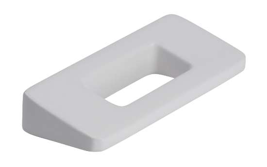 Afbeeldingen van Siro Meubelgreep metaal - boorafstand 32mm/L 54mm/H 24mm/B 10mm wit mat 