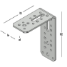Afbeeldingen van GB XS-hoek - 150x200 - 72x5mm - zink magnesium