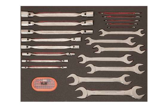 Afbeeldingen van Bahco Foam 3/3 Sleutels en bits 51 delig