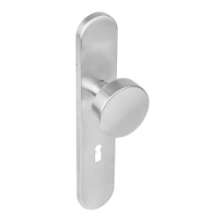 Afbeeldingen van INTERSTEEL Knop op schild sleutelgat 56 mm rvs geborsteld 2752