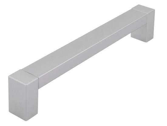 Afbeeldingen van Siro Meubelgreep kunststof - boorafstand 128mm/L 138mm/H 24mm/B 14mm - aluminium 