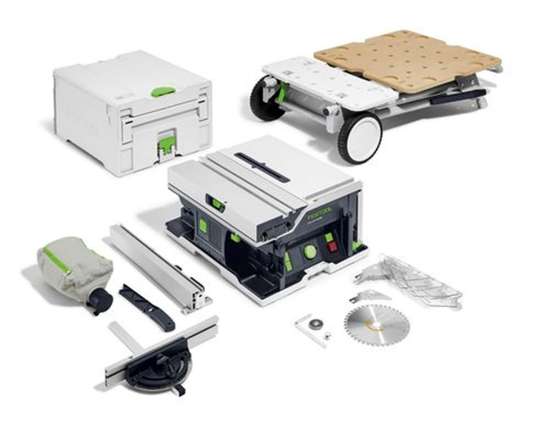 Afbeeldingen van Festool Systainer-zaagtafel CSC SYS 50 EBI-Basic-Set - 36V - inclusief zaagblad en onderstel 