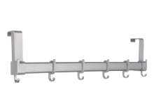 Afbeeldingen van Siro Deurkapstok kunststof - met 6 haken L 480mm/H 60mm/B 139mm grijs 