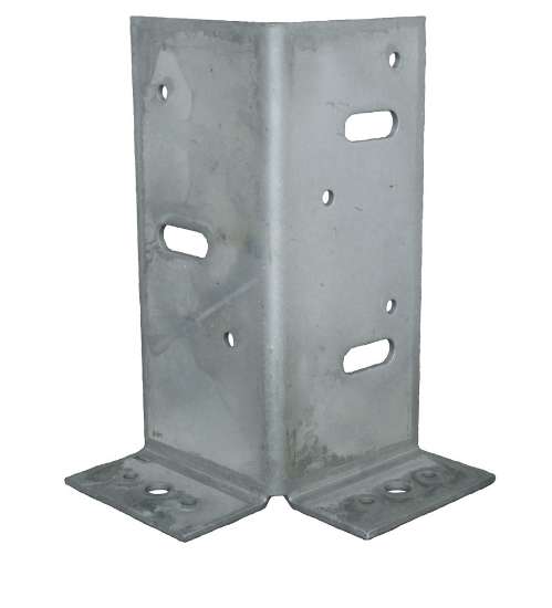 Afbeeldingen van GB Paalhouder type A, 70x70 2,5 Zink-Magnesium