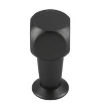 Afbeeldingen van Siro Meubelknop metaal - L 10mm/H 22mm/B 10mm mat zwart chroom 