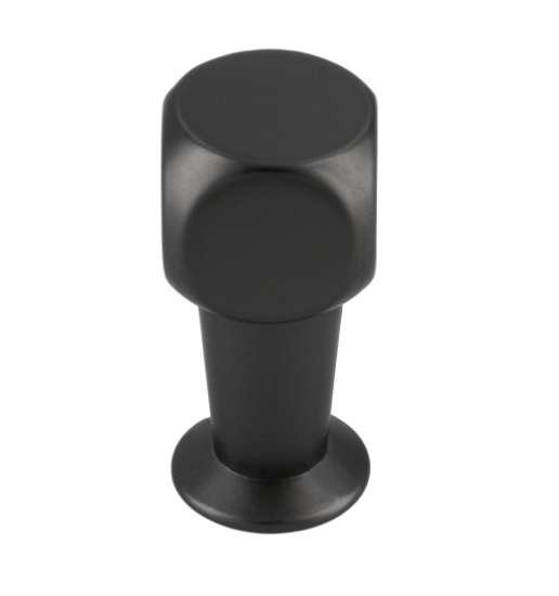 Afbeeldingen van Siro Meubelknop metaal - L 10mm/H 22mm/B 10mm mat zwart chroom 