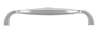 Afbeeldingen van Siro Meubelgreep metaal - boorafstand 128mm/L 138mm/H 27mm/B 23mm chroom glanzend/wit 