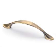 Afbeeldingen van Hettich Greep Haida, boorafstand 96, L 126 mm, B 13 mm, H 22 mm, messingkleurig antiek geborsteld
