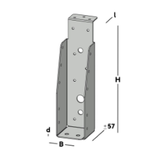 Afbeeldingen van GB Balkdrager GBS-KL 50x200 1,5 Sendzimir Verzinkt