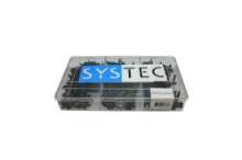 Afbeeldingen van Systec assortimentsdoos plaatschroef - 9 vaks 3.5-4.8mm - 390 stuks gezwart