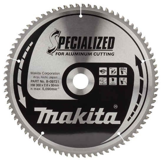Afbeeldingen van Makita Zaagb Alu 300x30x80T 0G B-09721