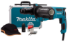 Afbeeldingen van Makita Combihamer HR2631FT13 - 230V 800Watt - Inclusief verwisselbare boorkop en 5 delige borenset in blauw aluminium koffer
