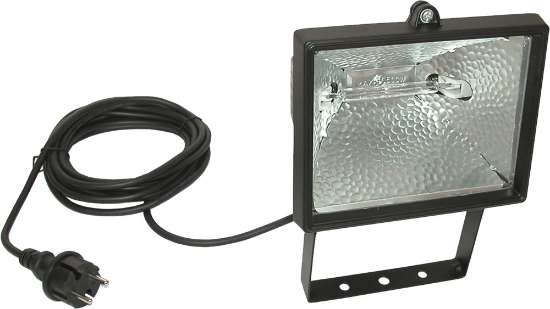 Afbeeldingen van Kelfort bouwlamp - 500W 5 meter kabel - IP54 klasse 2  Op=Op