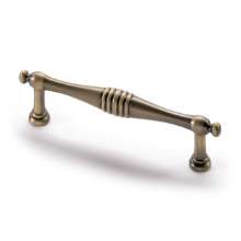 Afbeeldingen van Hettich Greep Osimo, boorafstand 96, L 120 mm, B 13 mm, H 22 mm, ø 13 mm, messingkleurig antiek