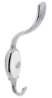 Afbeeldingen van Siro Kapstokhaak metaal - boorafstand 24mm/L 158mm/H 65mm/B 34mm chroom glanzend/wit 