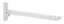 Afbeeldingen van Siro Wasdroger metaal - boorafstand 87mm/L 380mm/H 41mm/B 29mm - wit 