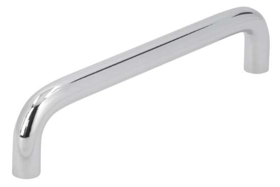 Afbeeldingen van Siro Meubelgreep metaal - boorafstand 128mm/L 138mm/H 29mm/B 10mm chroom glanzend 