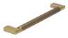 Afbeeldingen van Siro Meubelgreep metaal - boorafstand 160mm/L 174mm/H 32mm/B 12mm vintage goud 