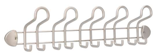 Afbeeldingen van Siro Haaklijst metaal - boorafstand 497mm/L 562mm/H 87mm/B 126mm - nikkel mat 
