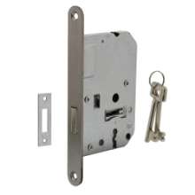 Afbeeldingen van INTERSTEEL Woningbouw klavier kastslot 55 mm rvs geborsteld 9543