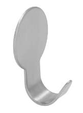 Afbeeldingen van Siro Haak metaal - zelfklevend L 39mm/H 17mm/B 25mm RVS 