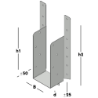 Afbeeldingen van GB Raveeldrager met strip 225/63x155mm Sendzimir Verzinkt