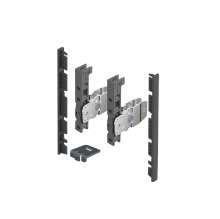 Afbeeldingen van Hettich AvanTech YOU Set verbinders voor inliggend front om zelf op maat te maken, te gebruiken met ladezijwand, systeemhoogte  139,  antraciet
