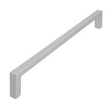 Afbeeldingen van Siro Meubelgreep metaal - boorafstand 192mm/L 200mm/H 28mm/B 8mm aluminium 